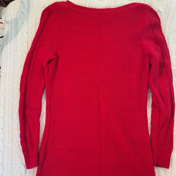 Red Crown & Ivy Long Length Sweater - Picture 7 of 7
